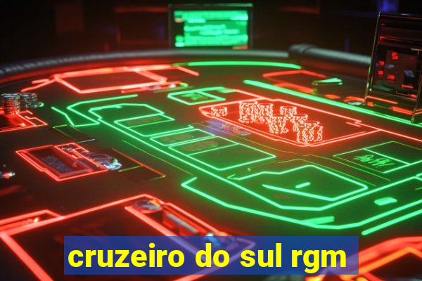 cruzeiro do sul rgm